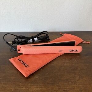 Amika Hair Perfect Straightener Ceramic Styler 1" Inch Flat Iron Pink‎ OPEN Bag